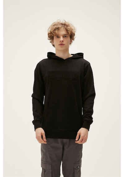 Bad Bear INSIDE PATCH Hoodie Erkek Sweatshirt Siyah