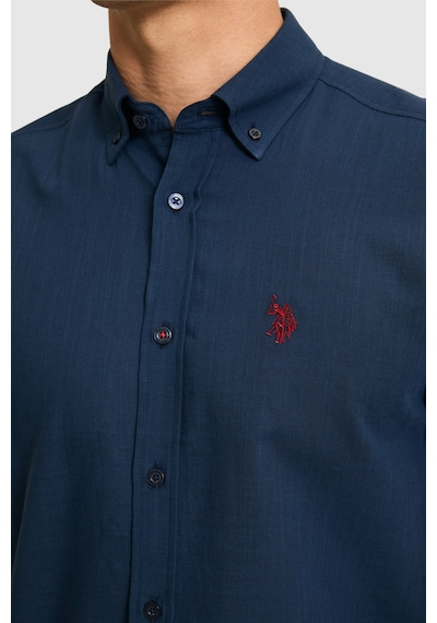 U.s. Polo Assn. Erkek Lacivert Gömlek Kısa Kollu 50324727-vr033 U.s. Polo Assn. Erkek Lacivert Gömlek Kısa Kollu 50324727-vr033