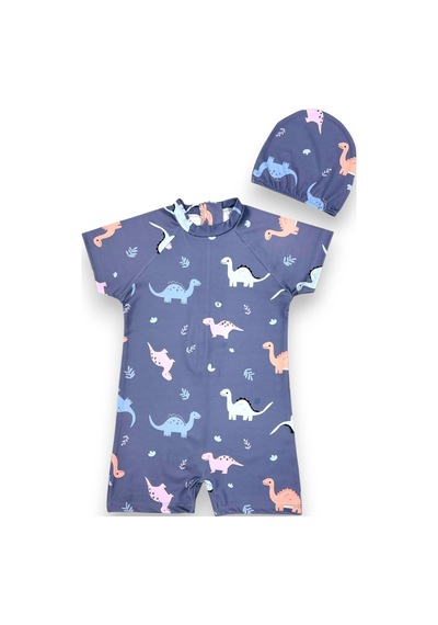 Lolliboomkids Erkek Çocuk Açık Füme Renk Dinozor Baskı Desen Kısa Kollu Tam Vücut Mayo Takımı Açık Füme Lolliboomkids Erkek Çocuk Açık Füme Renk Dinozor Baskı Desen Kısa Kollu Tam Vücut Mayo Takımı Açık Füme