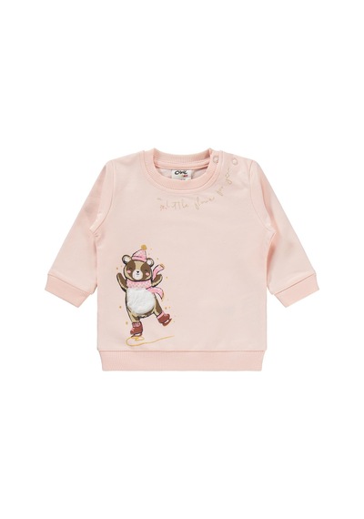 Civil Baby Bereli Ayıcık Baskılı 6-18 Ay Takım - Pembe