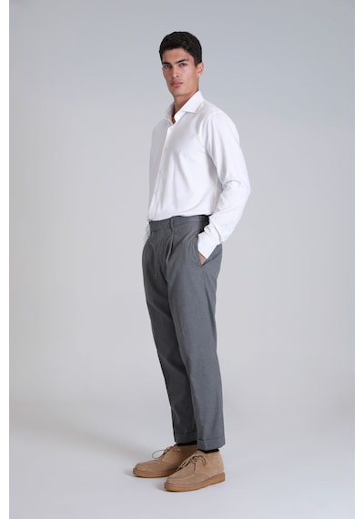 Lufian Erkek Wonder Comfort Fit Basic Gömlek 112010639 Beyaz Beyaz