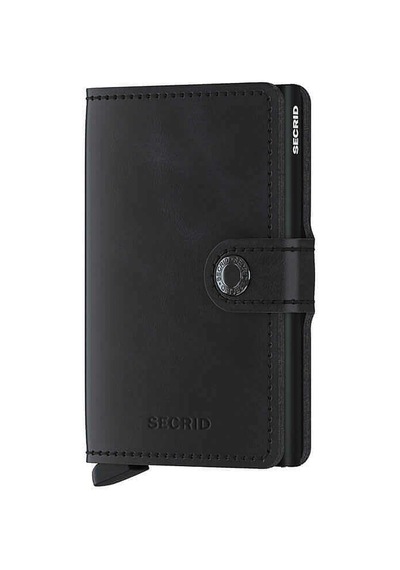 Secrid Miniwallet Vintage Kartlık Cüzdan, Siyah Çok Renkli