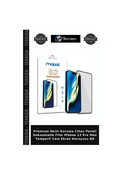 Premium Akıllı Koruma Cihaz Paneli Dokunmatik FilmApple iPhone Uyumlu 13 Pro Max Temperli Cam Ekran Koruyucu 6d