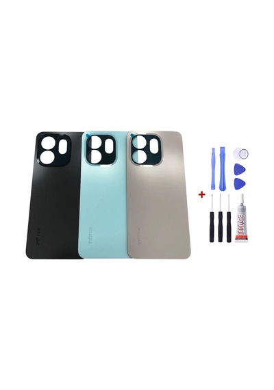 İnfinix Smart 9 Yeşil Arka Cam Kapak Pil Kapağı Tamir Set B7000 Set Yeşil