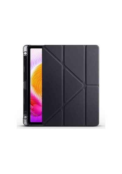 Xiaomi Redmi Pad Se Uyumlu Kalem Bölmeli Standlı Kılıf + Ekran Koruyucu + Kalem 3'lü Set Kılıf