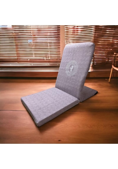 Remege Mandala Baskılı Backjack Meditasyon Sandalyesi Mor Dalga Mrd2024 Mor