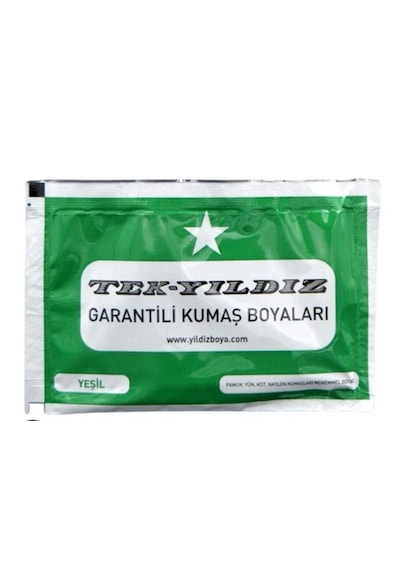 Tek Yıldız Kumaş Boyası Yeşil