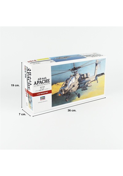 Hasegawa Pt24 7224 1/48 Ölçek, Ah-64a Apache, Askeri Helikopter Plastik Model Kiti