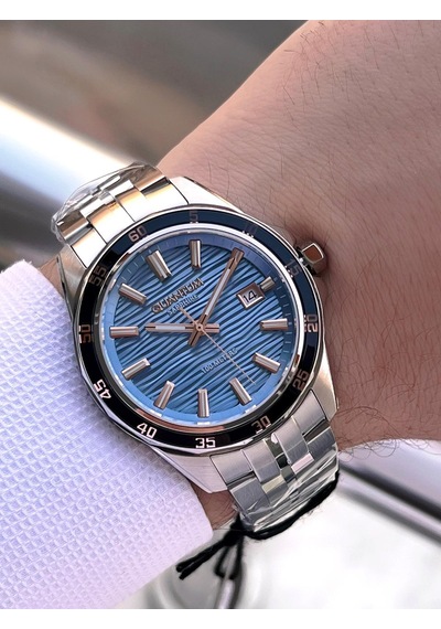 Quantum Sapphire Cizilmez Cam Çelik Kordon 2 Yıl Garantili 10 Atm Erkek Kol Saat Edg.1211.590 Gümüş