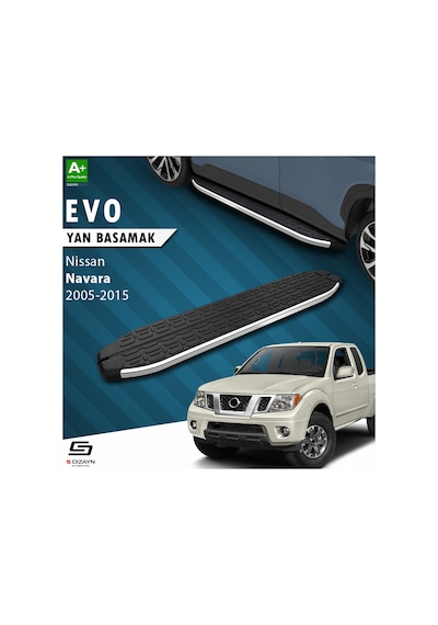 S-dizayn Nissan Navara 2 Evo Krom Yan Basamak 203 Cm 2005-2015