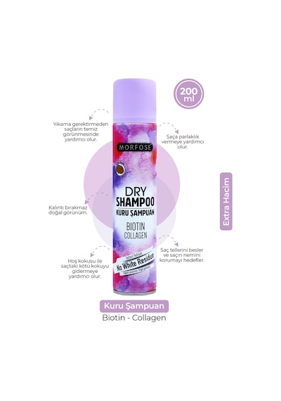 Morfose Extra Hacim Kuru Şampuan 200 ML