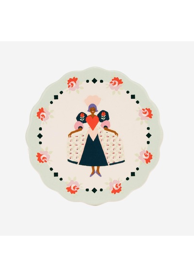 Cath Kidston Pembe Mantar Bardak Altlığı 10 Cm