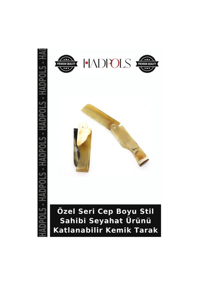 Özel Seri Cep Boyu Stil Sahibi Seyahat Ürünü Katlanabilir Kemik Tarak