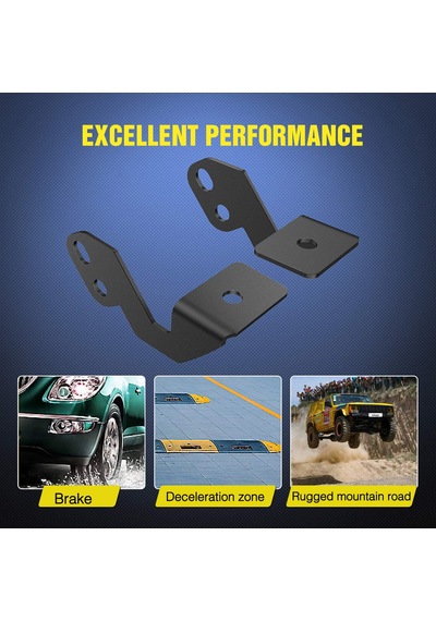 Nilight 2 Adet Yan Direk Montaj Braketleri Led Metal Montaj Braketleri Utv Off Road 2014-2018 Polaris Rzr Xp 1000 Rzr 900, 2 Yıl  90045b Siyah