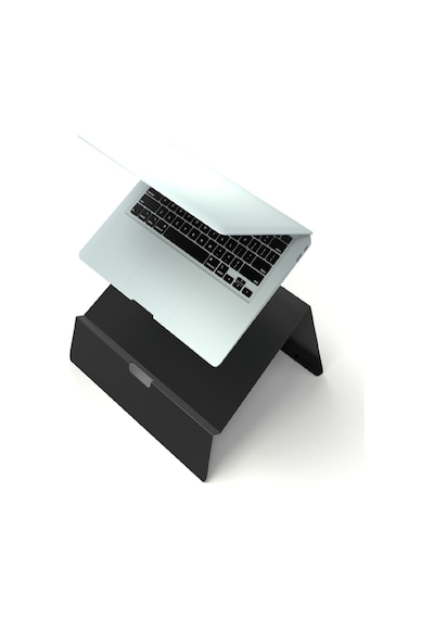 Siyah Tüm Modellerle Uyumlu Çelik Notebook Laptop Standı Yükselti