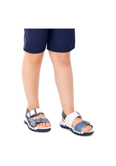 Kiko Kids Erkek Çocuk Sandalet Arz 2359 Lacivert - Mavi
