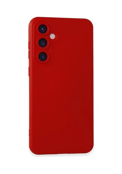 Samsung Galaxy Uyumlu S24 Kılıf Nano İçi Kadife Silikon - Kırmızı İtdark603