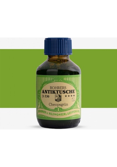 Rohrer & Klingner Antik Mürekkep 28-modern Sanatçılar İçin Profesyonel 100ml 530-cheopsgruen Çok Renkli