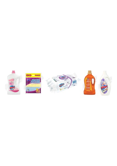 Bingo Yüzey Tem. Fresh 2.5 Lt + Parex Bez 5'li + Yüzey Tem.havlusu 96'lı + Giysi Şampuanı 4l + Soft 3lt 5'li Set Diğer