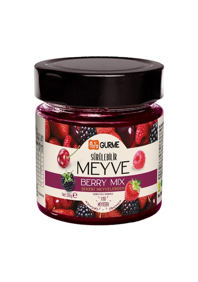 Pol's Gurme Şekersiz Sürülebilir Berry Mix Kreması 285 Gr. %65 Meyveli