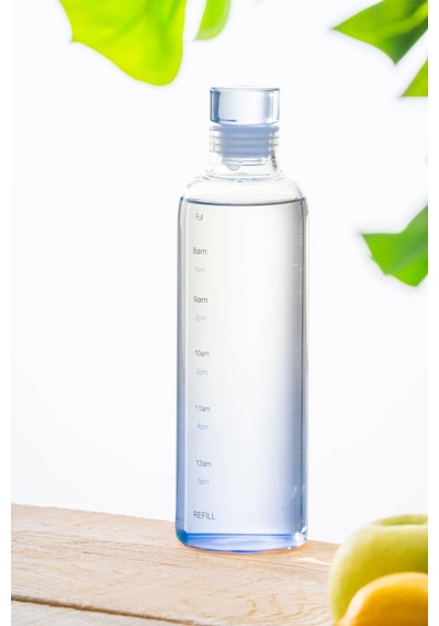Acar Pury Mavi Cam Su Matarası - 500 Ml