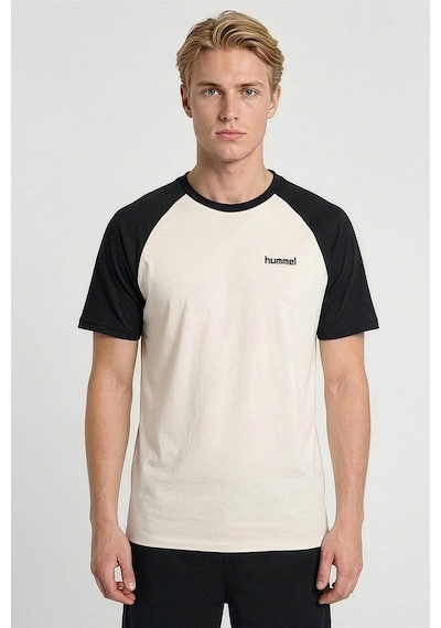 Hummel Hmlyema Beyaz Siyah Erkek T-shirt 912371-2001 Beyaz - Siyah