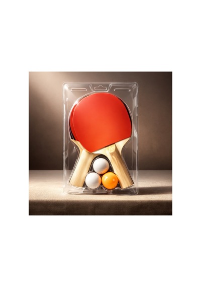 Masa Tenisi Raketi Seti 2 Raket 3 Top Masa Tenisi Başlangıç Seti Ping Pong Seti Çok Renkli - 857377824
