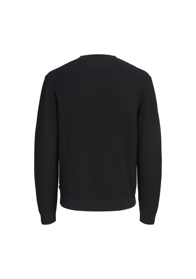 Jack & Jones Jprblaconnor Knıt Crew Neck Siyah