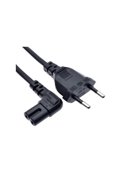 1.5 Metre L Uç 90 Derece Power Güç Elektrik Kablosu C7 Ps4/ps3 Teyp Laptop Adaptör Işıldak 2 Pi