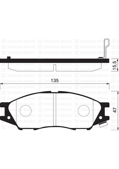 SANGSING SP1156 Fren Balatası Ön Almera 03-07 Opel Astra G Coupe Gdb3563