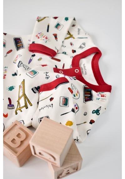BabyCosy Organik Alt + Üst Bebek Takım - Csy2004 - Rebebe 001