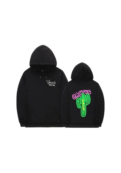 Startmore Cactus Oversıze Sweatshirt Hoodie Siyah Siyah