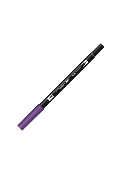 Tombow Dual Brush Pen Fırça Uçlu Menekşe Keçeli Kalem  T-606
