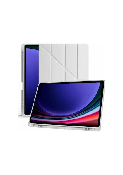 Samsung Galaxy Uyumlu - X510 Tab S9 Fe 11 Kılıf Kalemlikli Mars Tablet Kılıfı - Gri - 100 Diğer
