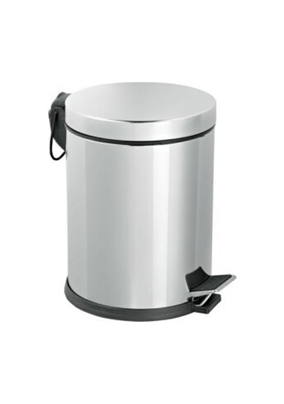 Çelik Ayna Pedallı-727 Krom Metal Çöp Kovası 727 8lt Diğer