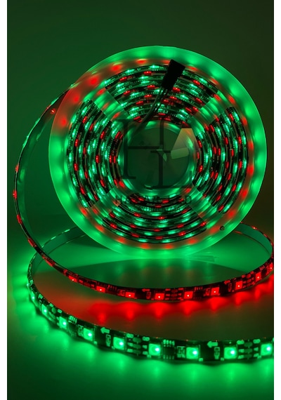 12 Volt Ws2811 Argb Adreslenebilir Pixel Şerit Led Ip20 İç Mekan Magic Led 60 Ledli 5 Metre