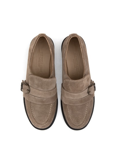 U.S. Polo Assn. Kadın Bej Süet Loafer 50315247-VR011