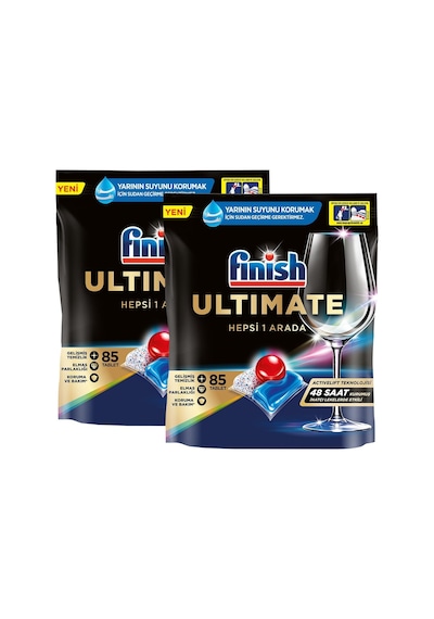 Finish Quantum Ultimate Bulaşık Makinesi Deterjanı Tableti 2 x 85 Tablet