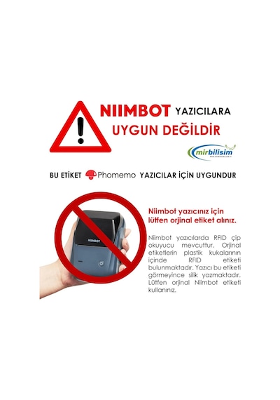 5 Adet - 40 X 30 Mm Şeffaf Termal Etiket 230 Adet - Phomemo M Serisi Modellere Uyumludur.