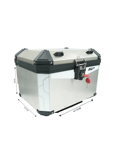 Gp Kompozit Base Universal 58 Lt Alüminyum Motosiklet Çantası Gri Diğer