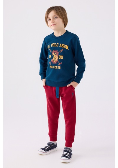 U.s. Polo Assn. Erkek Çocuk İndigo Pijama Takım 50299430-vr028 İndigo