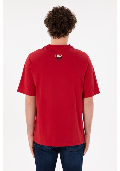 U.S. Polo Assn. Erkek Comfort Fit Bisiklet Yaka Kırmızı Tişört 50305990-VR030 U.S. Polo Assn. Erkek Comfort Fit Bisiklet Yaka Kırmızı Tişört 50305990-VR030