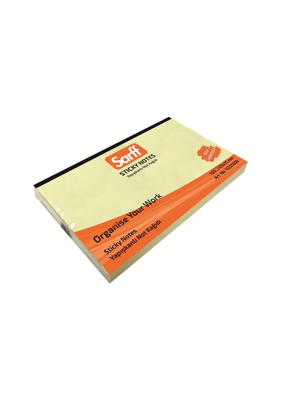 Sarff 125 x 75 MM Sarı Not Kağıdı 100 yp