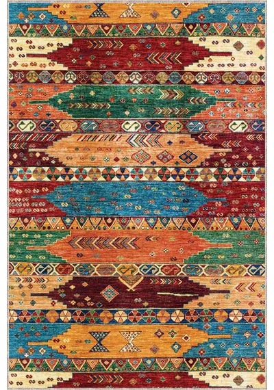 Çok Renkli Klasik Motifli Kesme Rulo Özel Ölçü Yolluk Ar1086n11