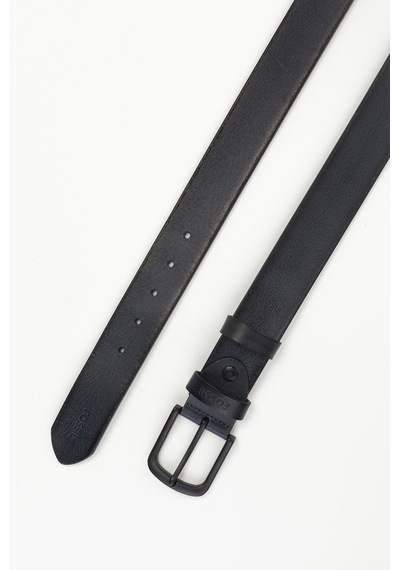 Fossil %100 Hakiki Deri 4 Cm Nevada Deri Spor Kemer Lacivert Lacivert