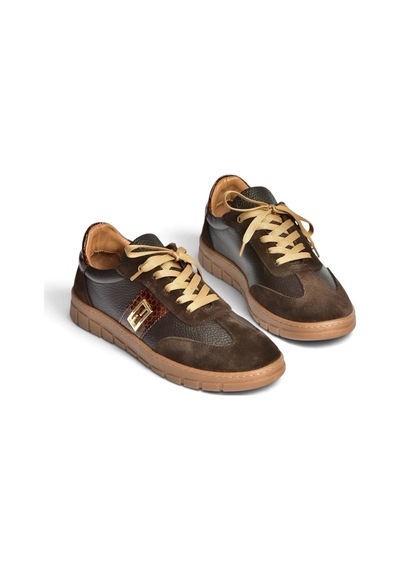 Fox Shoes Z555101061 Kahverengi Hakiki Süet Deri Spor Ayakkabı Sneakers