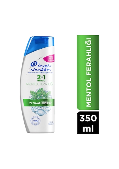 Head & Shoulders 2 in 1 Mentol Ferahlığı 72 Saat Kepeksiz Şampuan 350 ML