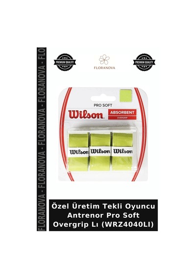 Özel Üretim Tekli Oyuncu Antrenor Pro Soft Overgrip Lı Wrz4040lı Çok Renkli