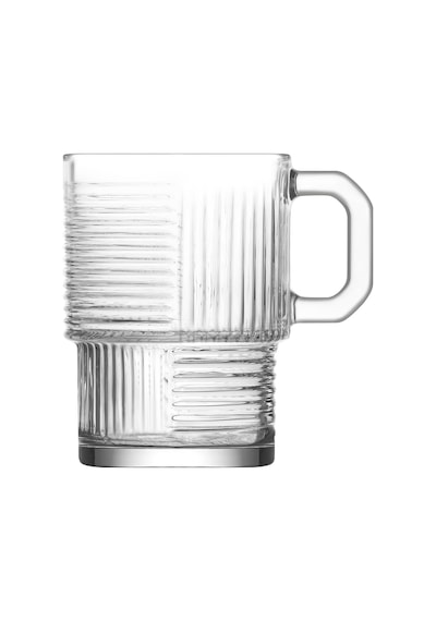 LAV Helen Cam Kupa 6 Kişilik 270 ml Kulplu (Kahve/Çay Bardağı)