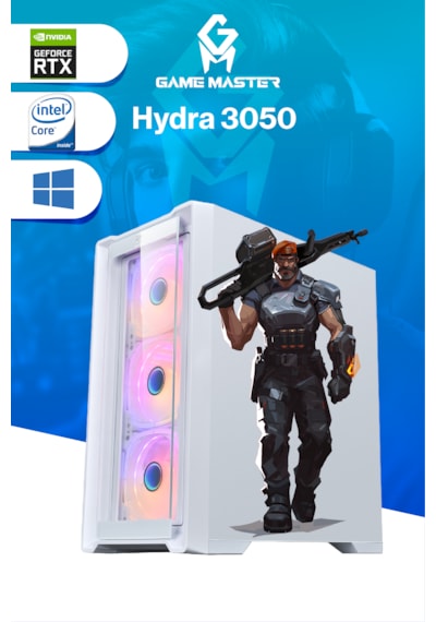 Game Master Hydra 3050-32 i3-12100F 32 GB 512 GB M.2 SSD Free Dos Masaüstü Oyuncu Bilgisayarı